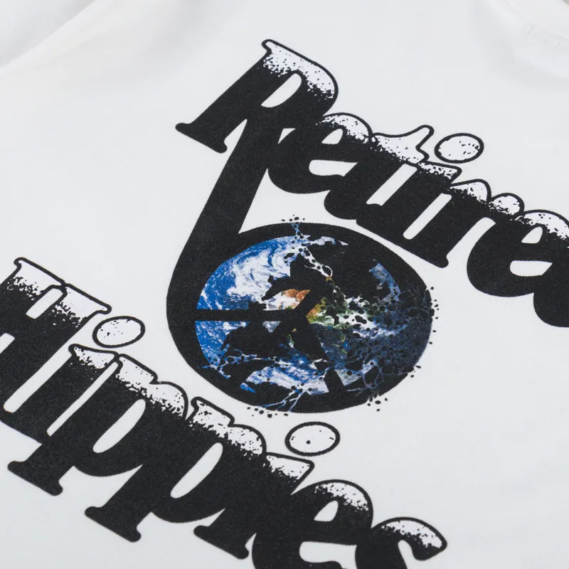 Woodensun Retired Hippies T Shirt White-4