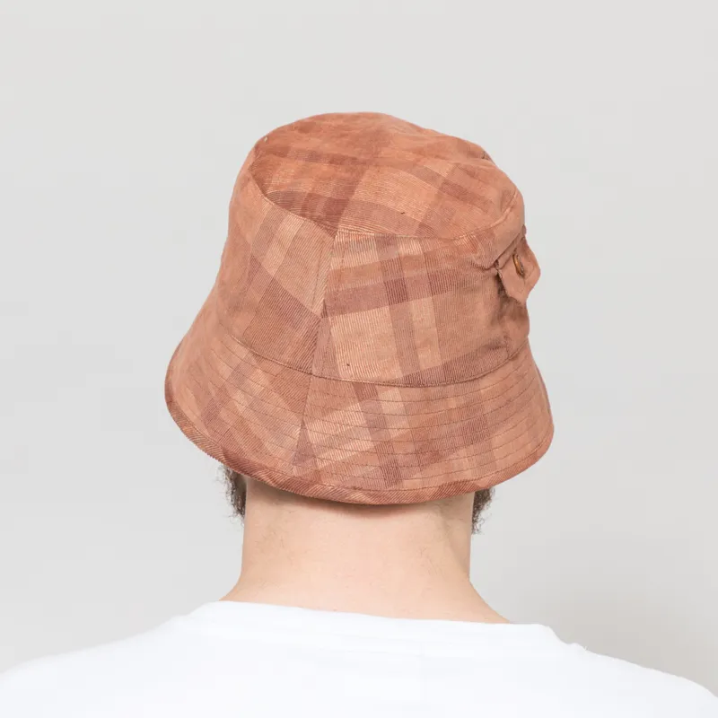Cafe Mountain Reversible Stash Pocket Hat Orange Rust-2