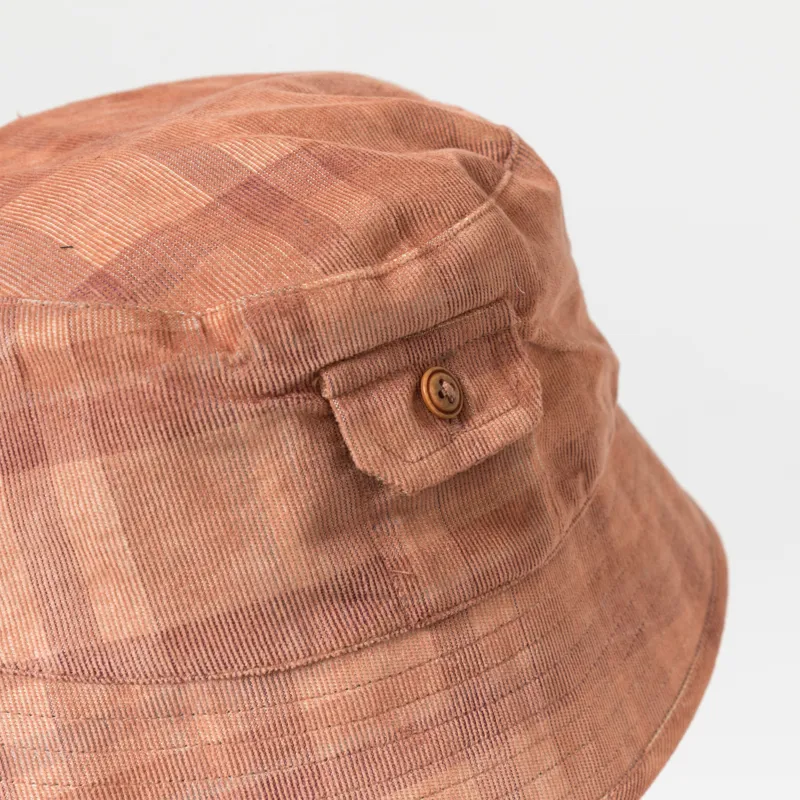 Cafe Mountain Reversible Stash Pocket Hat Orange Rust-8