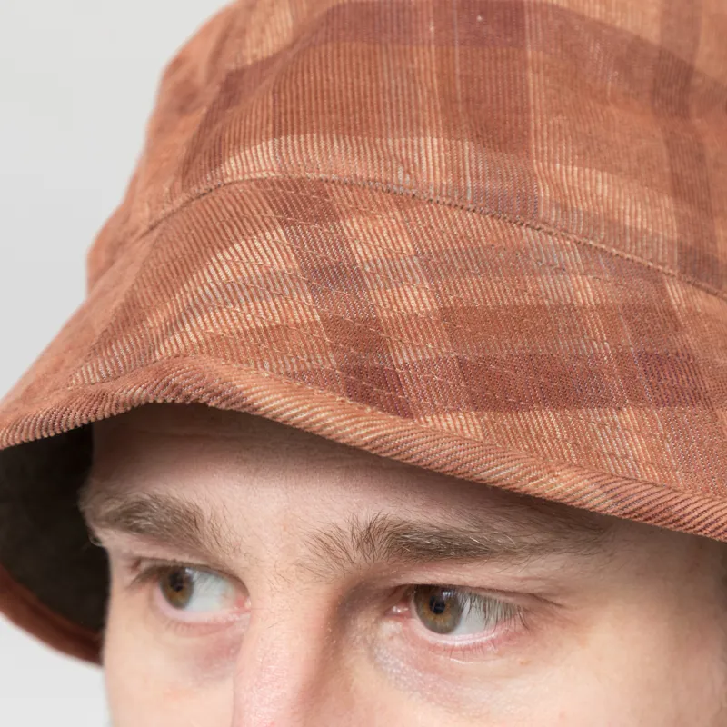 Cafe Mountain Reversible Stash Pocket Hat Orange Rust-7