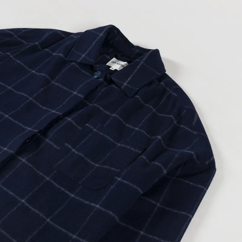 Our Sister Womens Riverglen Shirt Navy-2
