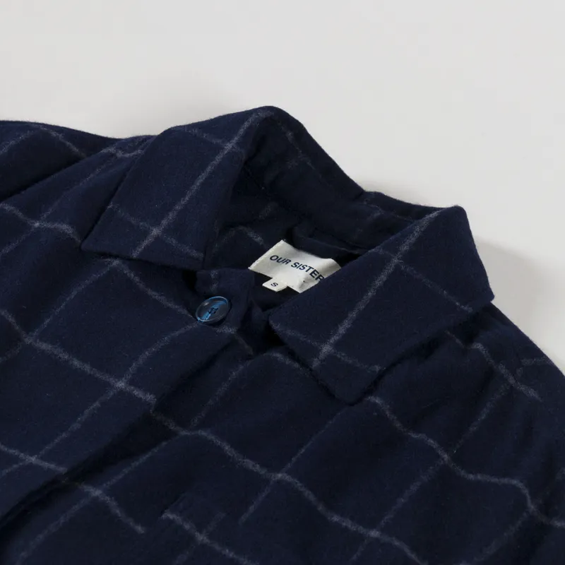 Our Sister Womens Riverglen Shirt Navy-4