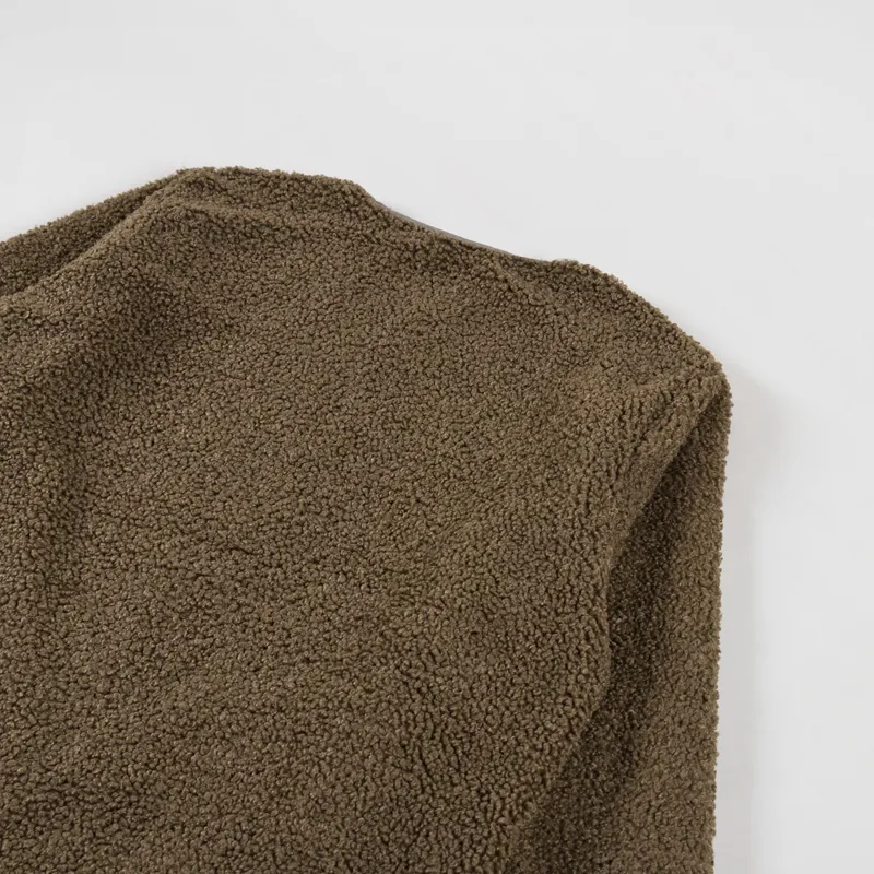 Kappy Design Reversible Fleece Jacket Khaki-7