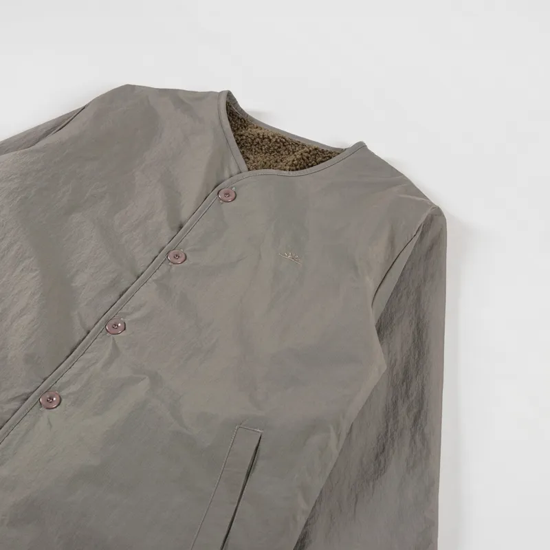 Kappy Design Reversible Fleece Jacket Khaki-4