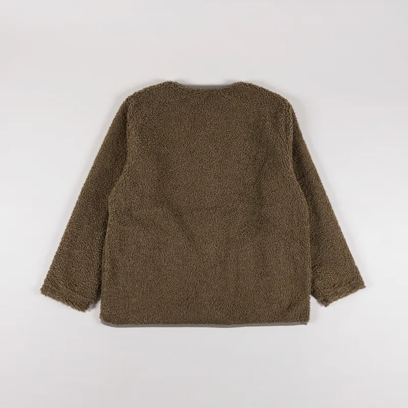 Kappy Design Reversible Fleece Jacket Khaki-3