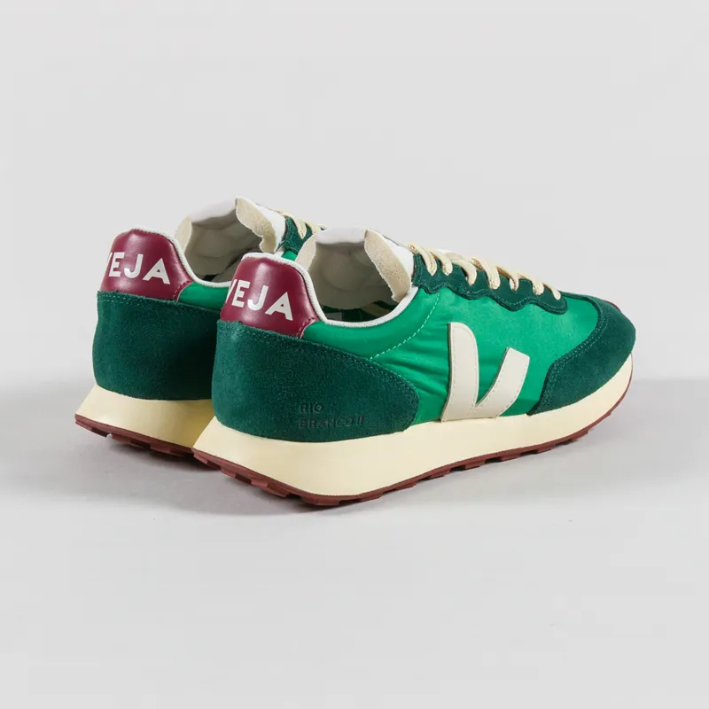 Veja Womens Rio Branco II Lite Nolyn Shoes Emeraude Pierre Poker-1