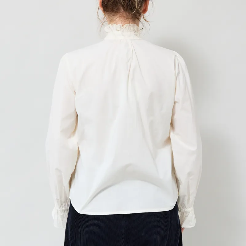 Daydress Womens Rowena Embroidered Shirt Cream-2