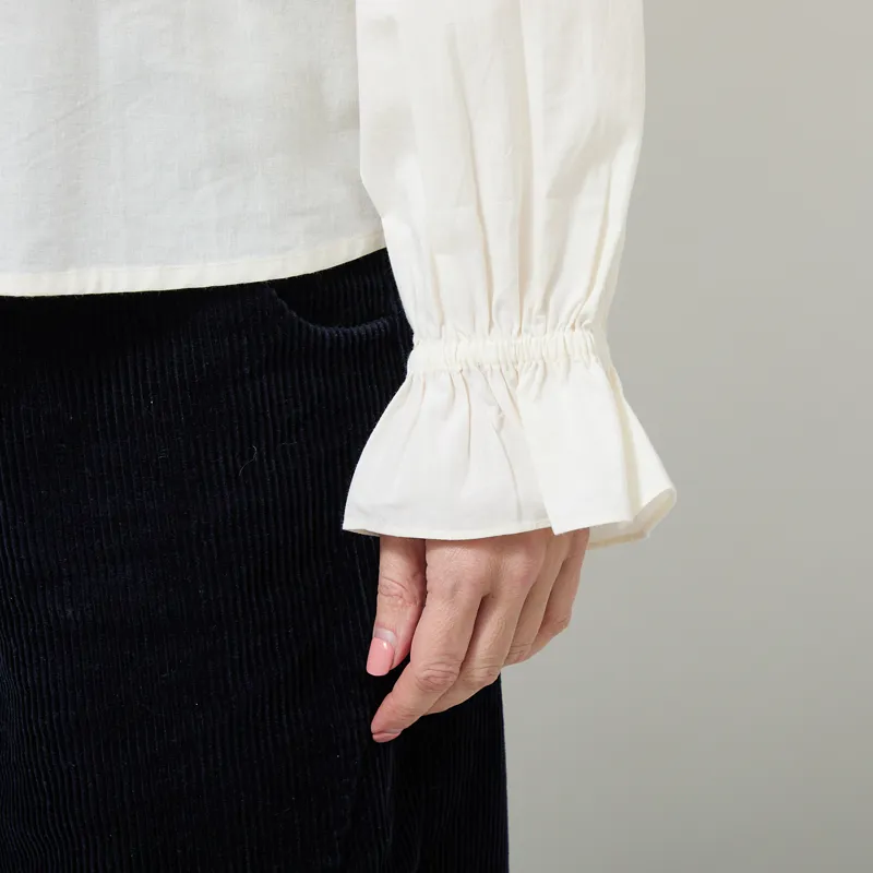 Daydress Womens Rowena Embroidered Shirt Cream-6
