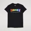 Thrasher Skateboard Magazine Rainbow T Shirt Black