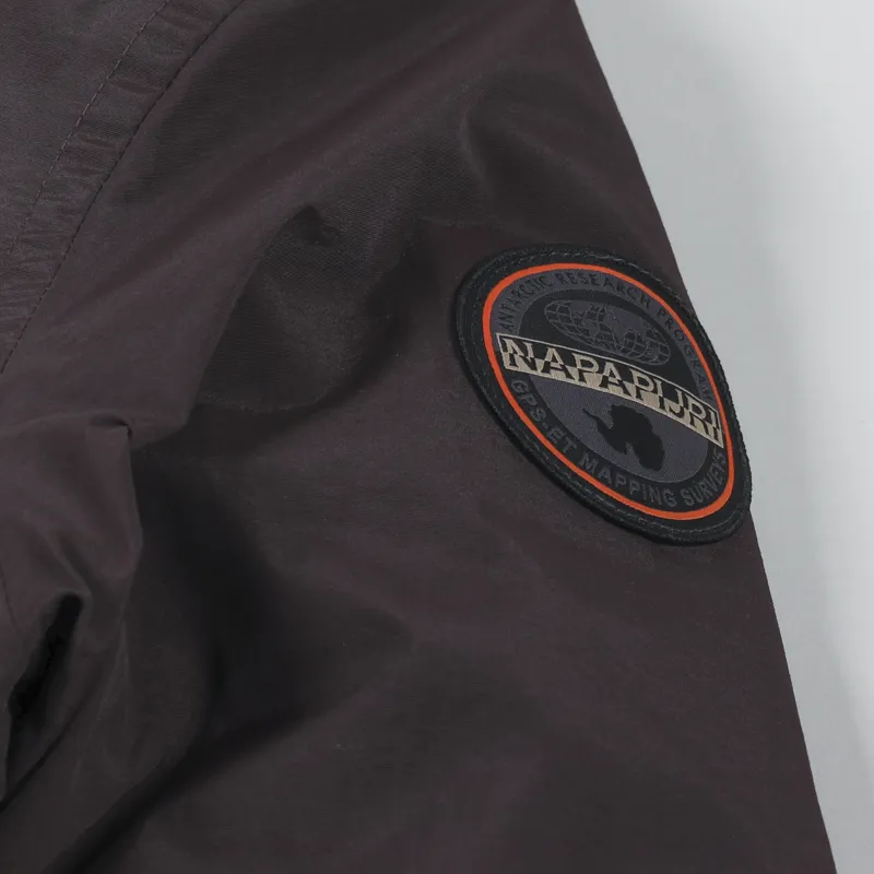 Napapijri Rainforest Winter Pocket Jacket Brown Ebony-5