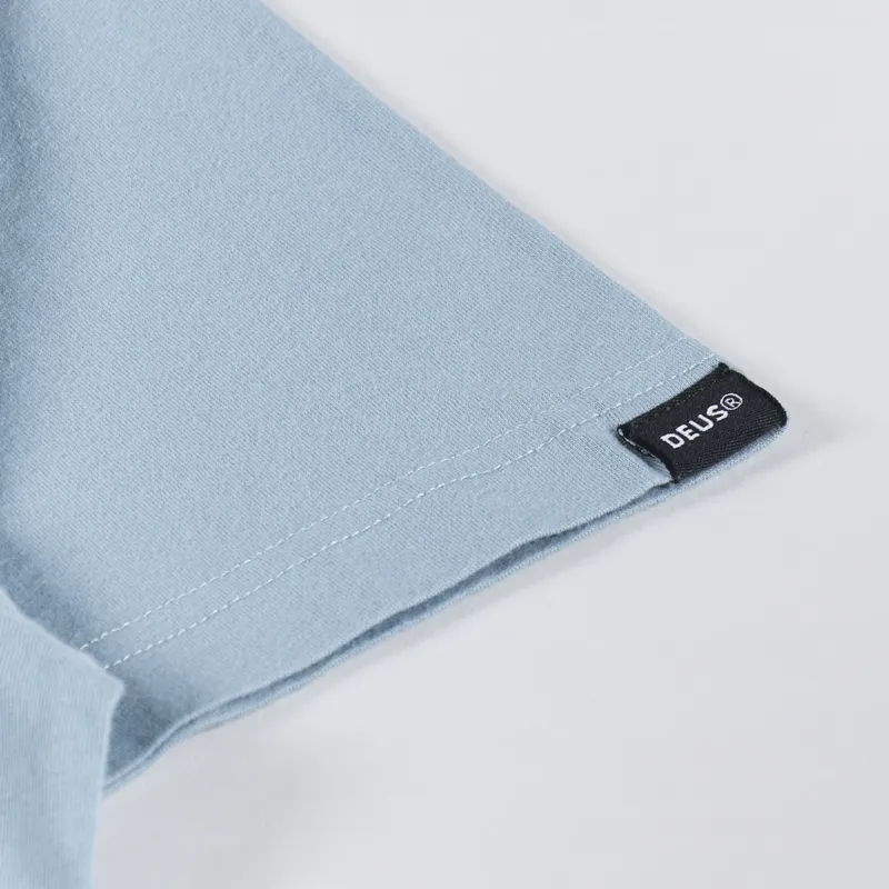 Deus Ex Machina Rallyeye T Shirt Smoky Blue-3