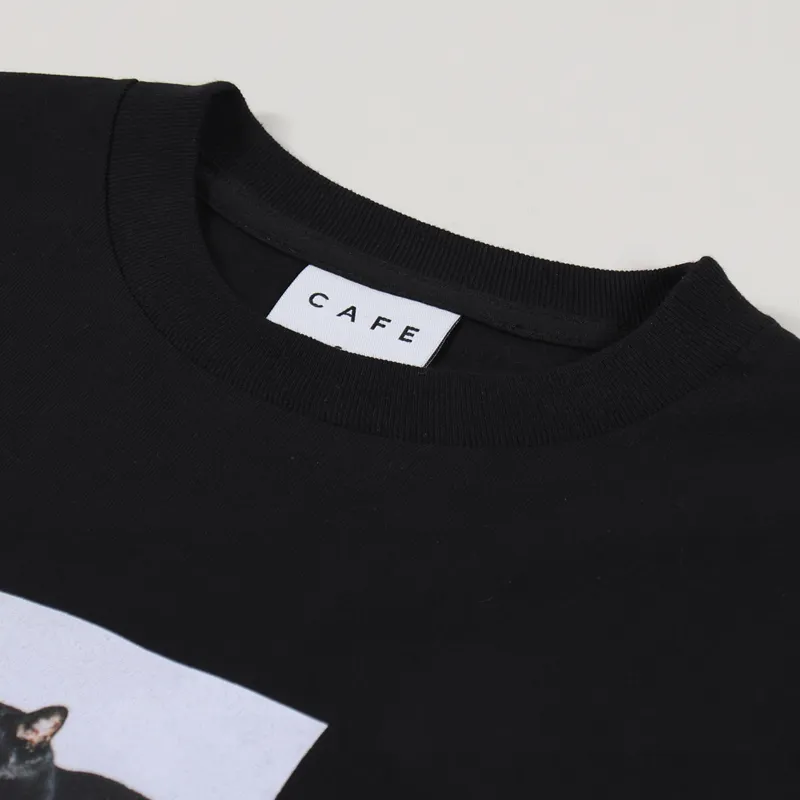 Skateboard Cafe Rammi Polaroid Long Sleeve T Shirt Black-4