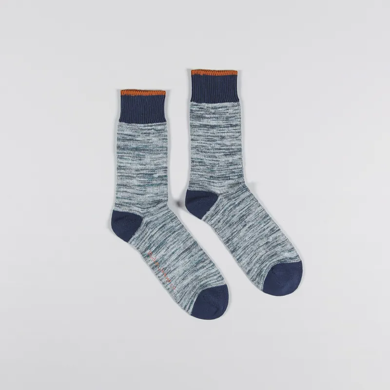 Nudie Jeans Rasmusson Multi Yarn Socks Blue