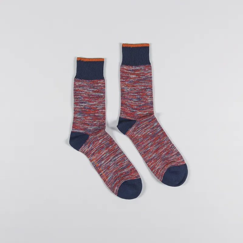 Nudie Jeans Rasmusson Multi Yarn Socks Red