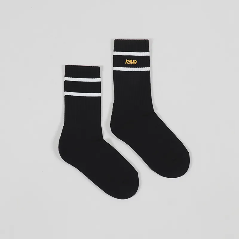 Rave Skateboards Socks Black