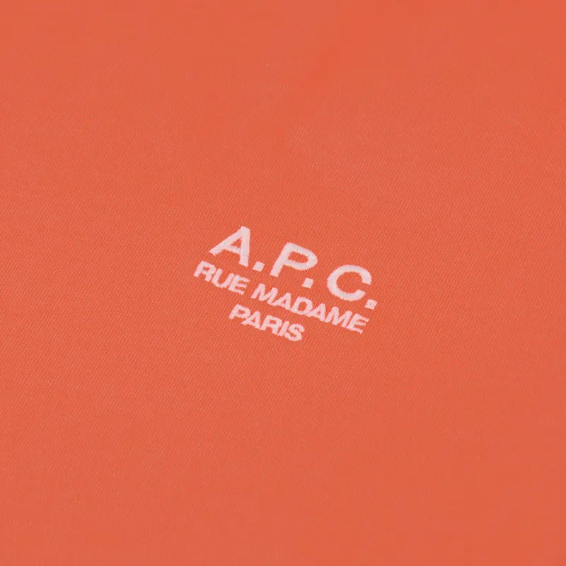 A.P.C. Raymond T Shirt Coral-1