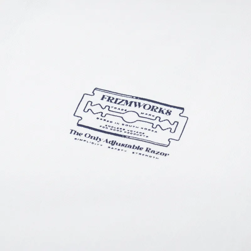 FrizmWORKS Razor Blade T Shirt White-5