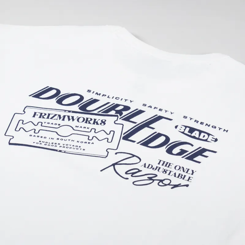 FrizmWORKS Razor Blade T Shirt White-4