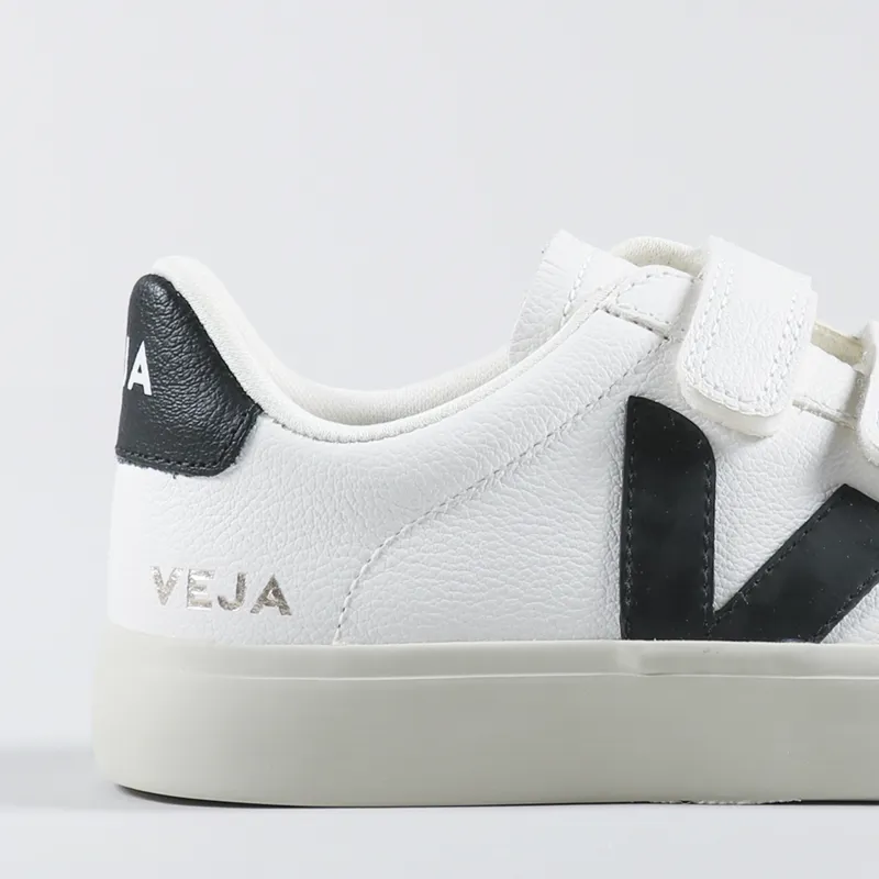 Veja Womens Recife Logo Chromefree Shoes Extra White Black-5