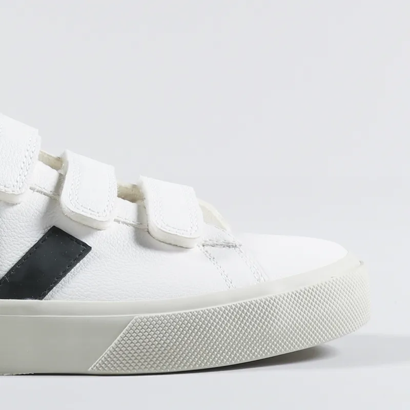 Veja Womens Recife Logo Chromefree Shoes Extra White Black-6