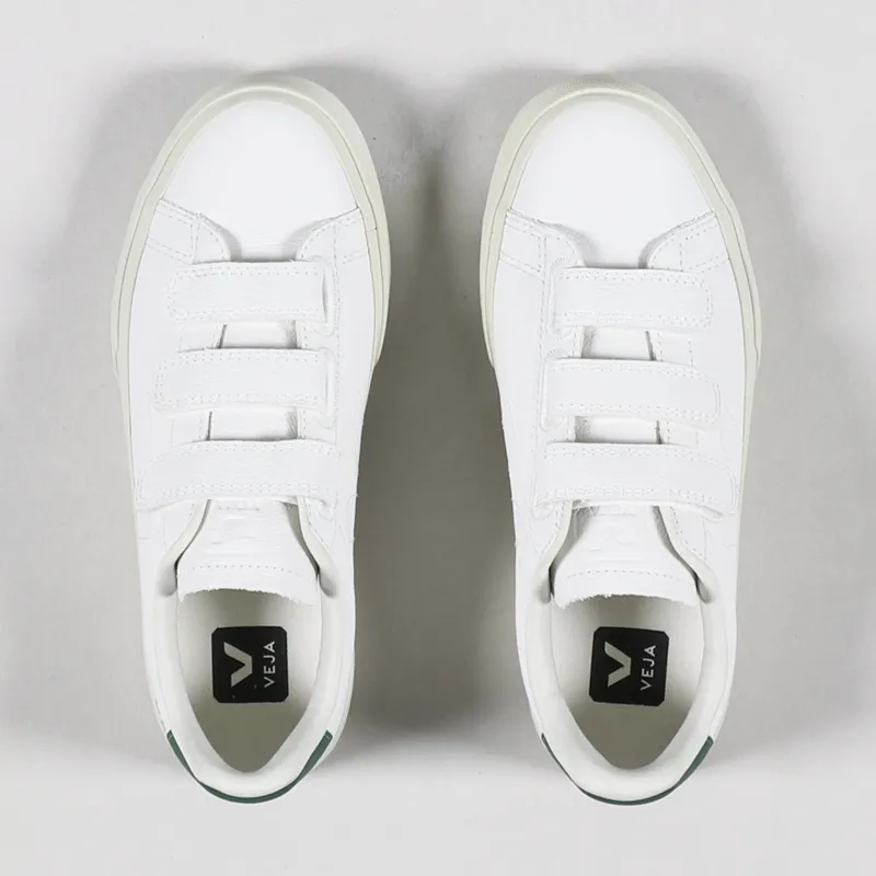 Veja Womens Recife Chromefree Shoes Extra White Emeraude-3