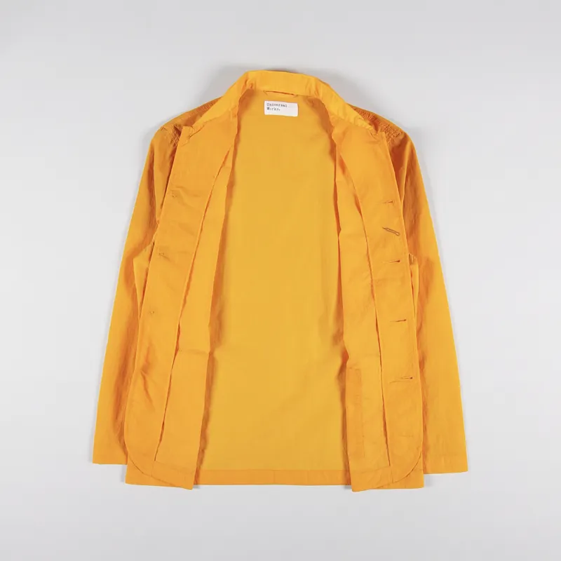 Universal Works Bakers Chore Jacket Orange Recycled Nylon Tech-1