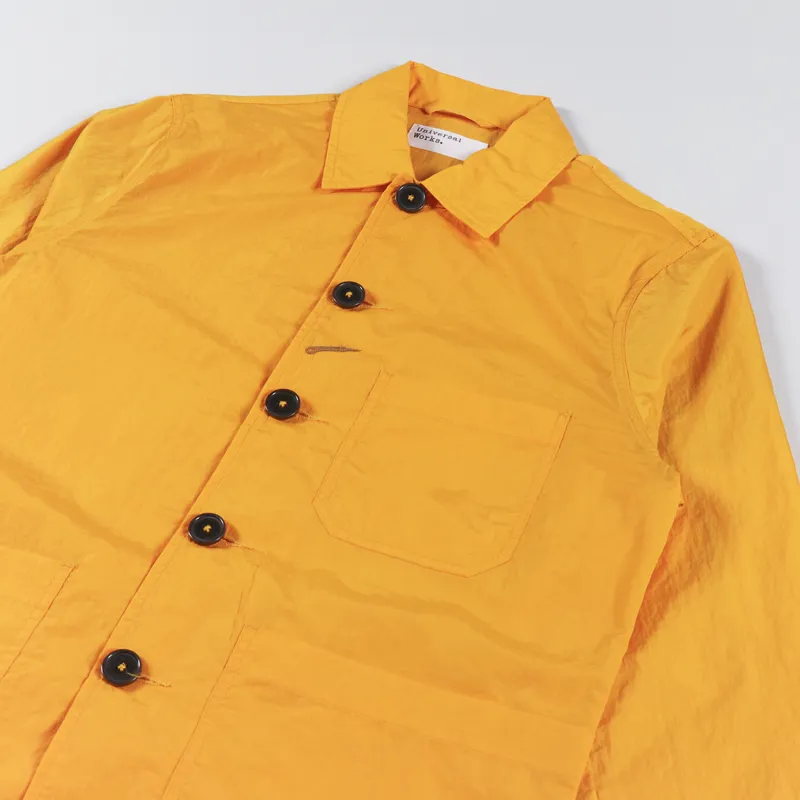 Universal Works Bakers Chore Jacket Orange Recycled Nylon Tech-3