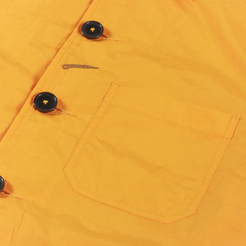 Universal Works Bakers Chore Jacket Orange Recycled Nylon Tech-7