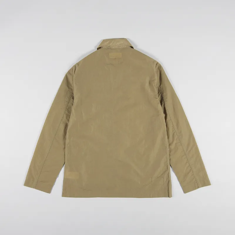 Universal Works Bakers Chore Jacket Sand Recycled Nylon Tech-2