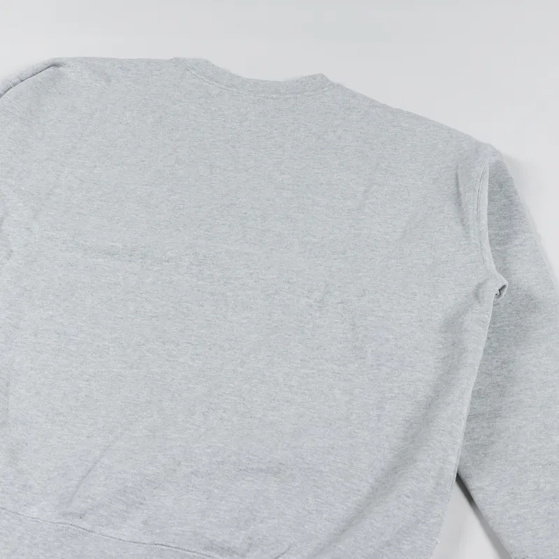Snow Peak Mens Recycled Cotton Basic Crewneck Sweatshirt Grey