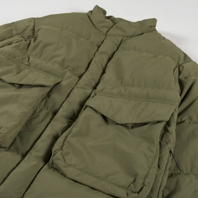 Snow Peak Recycled Lightweight Down Jacket Olive-3