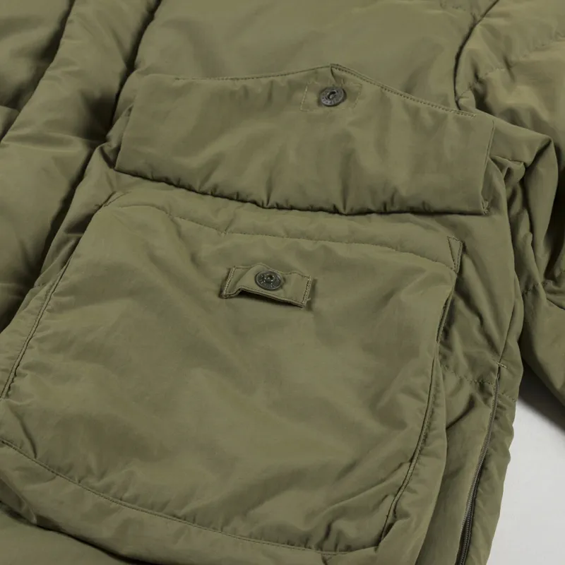 Snow Peak Recycled Lightweight Down Jacket Olive-6