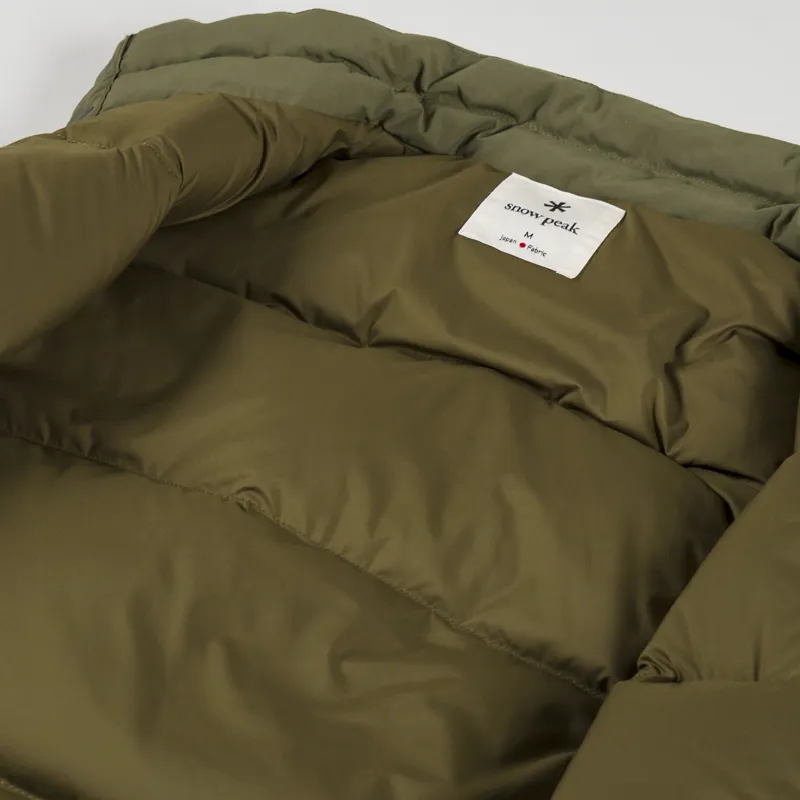 Snow Peak Recycled Down Vest Olive-4