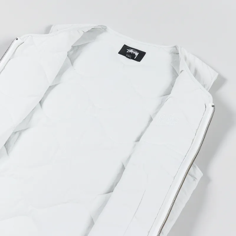 Stussy Recycled Nylon Liner Vest Bone-4