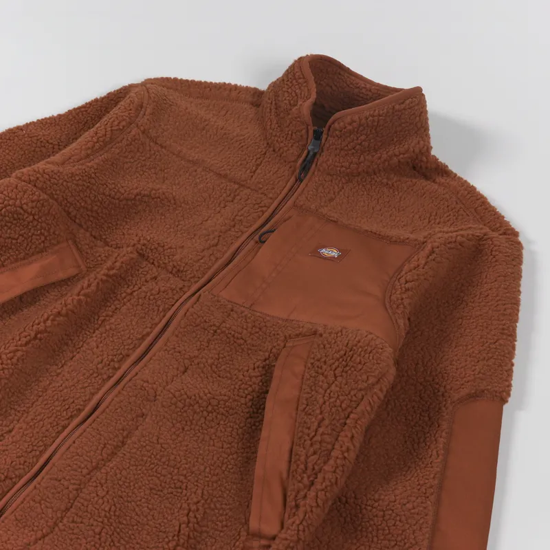 Dickies Red Chute Sherpa Fleece Gingerbread-3