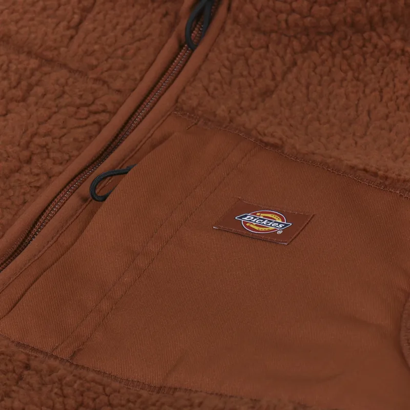 Dickies Red Chute Sherpa Fleece Gingerbread-7