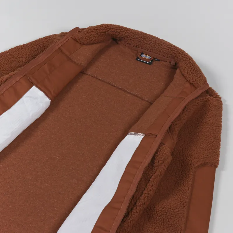 Dickies Red Chute Sherpa Fleece Gingerbread-4