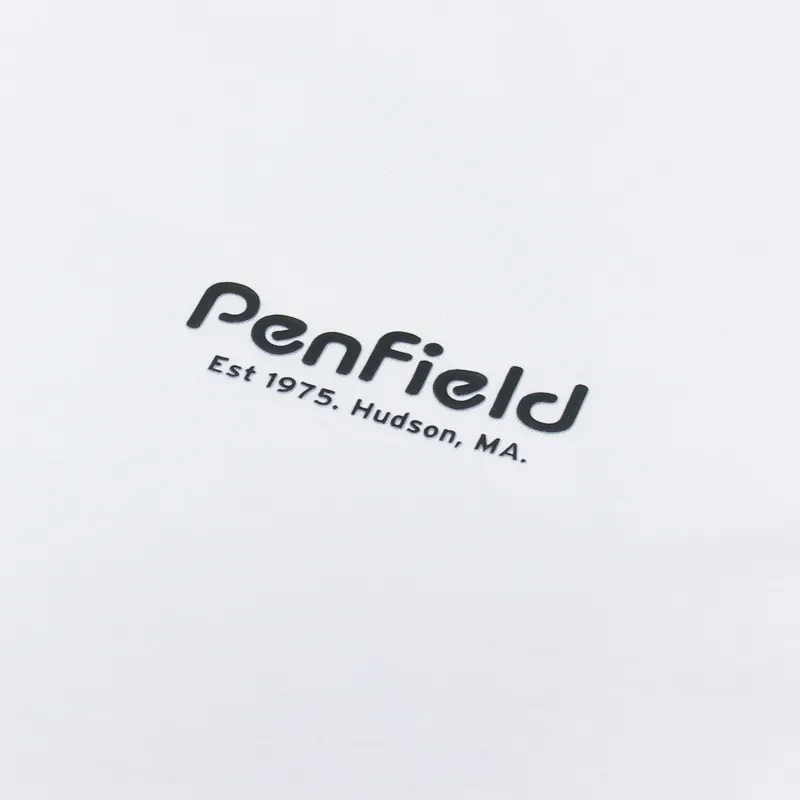 Penfield Ridge Trail Back Graphic T Shirt Bright White-5