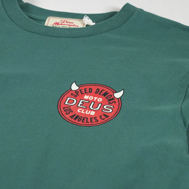 Deus Ex Machina Riding Hot Long Sleeve T Shirt Work Green-4