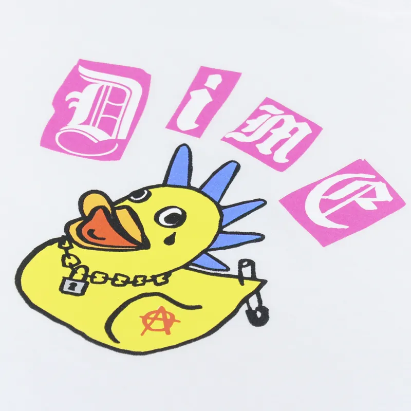 Dime Rebel T Shirt White-1