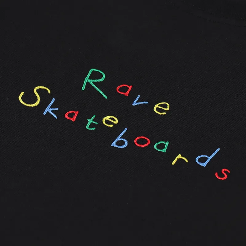 Rave Skateboards Recess T Shirt Black-1