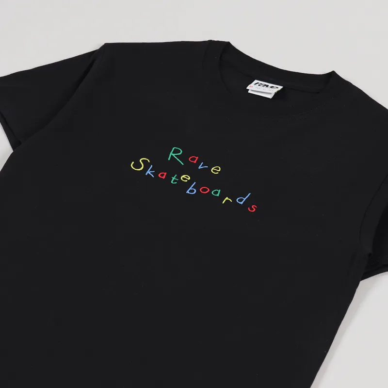 Rave Skateboards Recess T Shirt Black-2