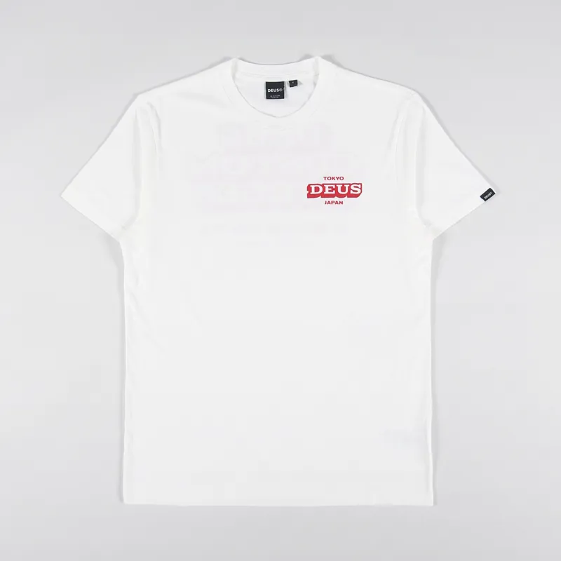 Deus Ex Machina Redline T Shirt Vintage White-1