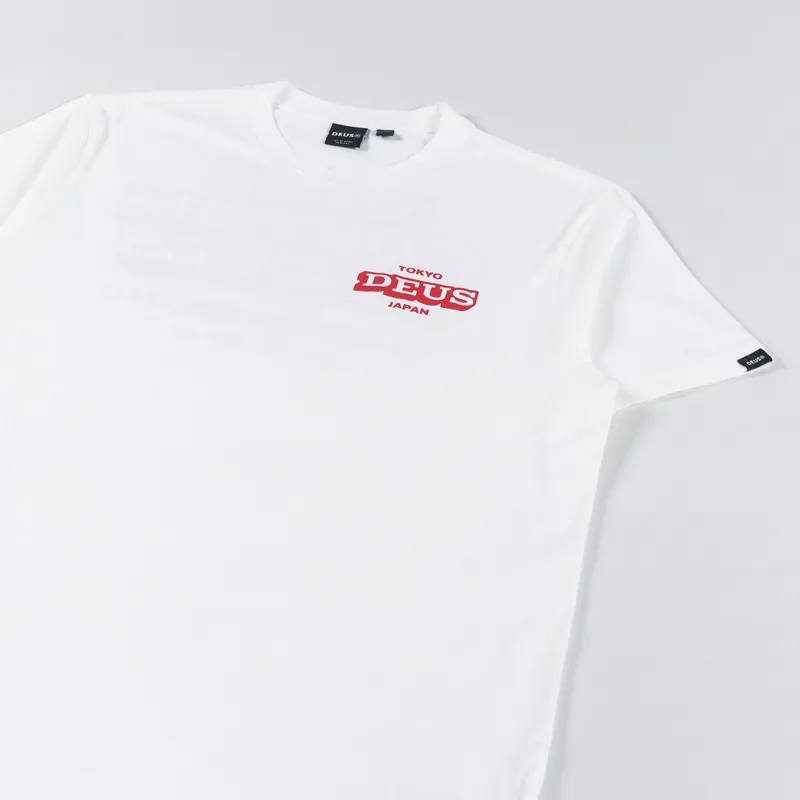 Deus Ex Machina Redline T Shirt Vintage White-3