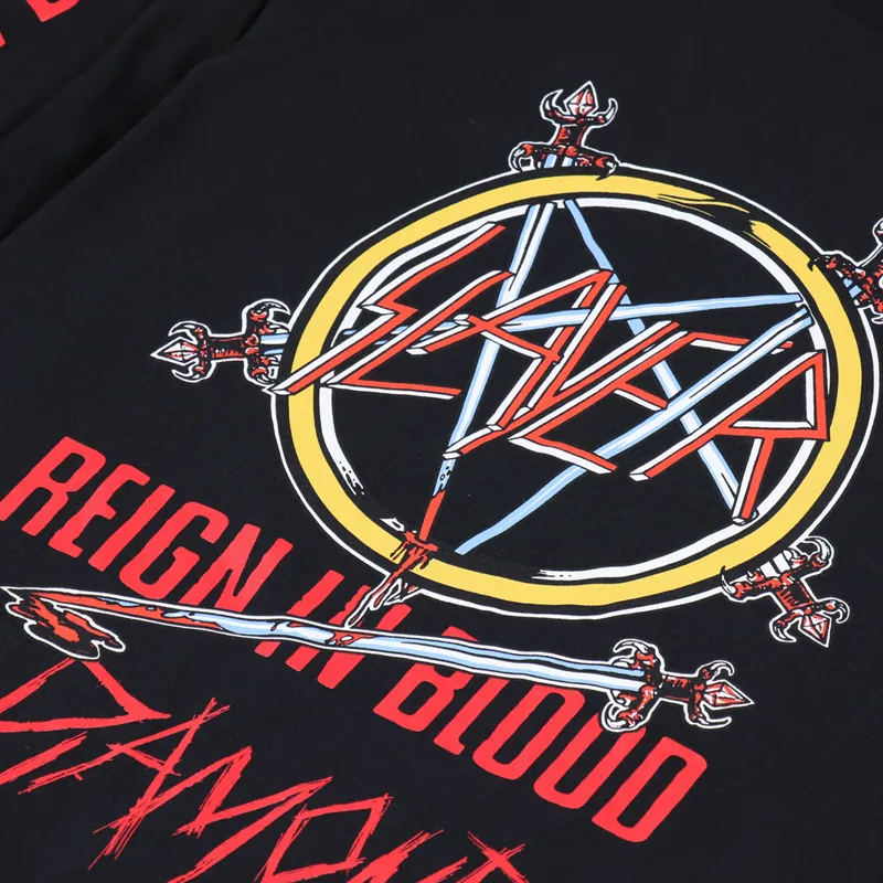 Diamond x Slayer Reign In Blood Long Sleeve T Shirt Black-6