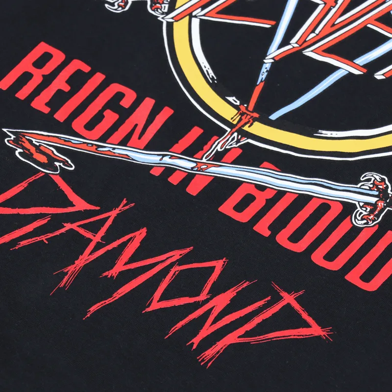 Diamond x Slayer Reign In Blood Long Sleeve T Shirt Black-7