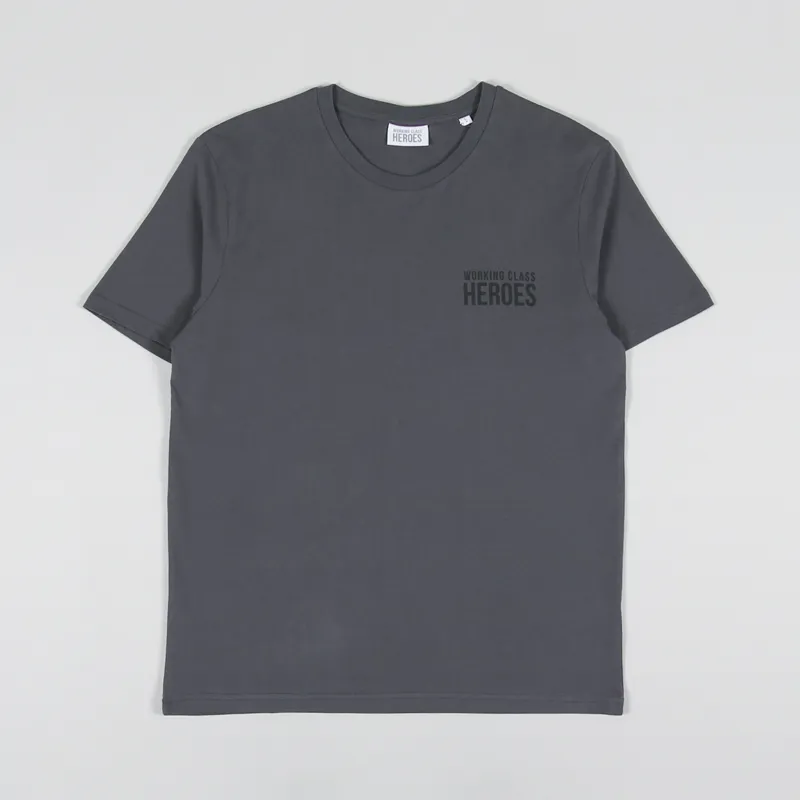 Working Class Heroes TV T Shirt Anthracite-1