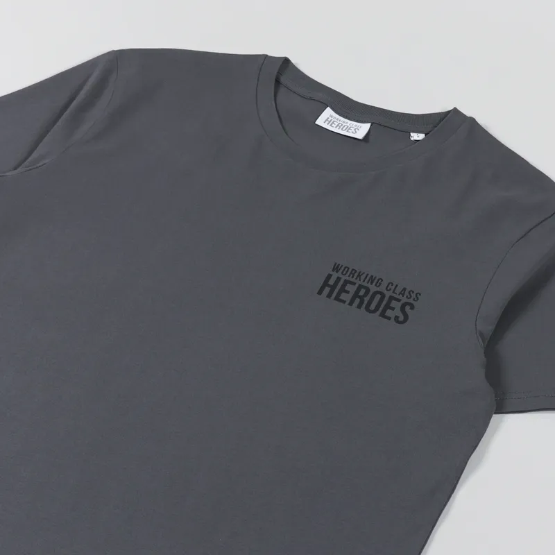 Working Class Heroes TV T Shirt Anthracite-3