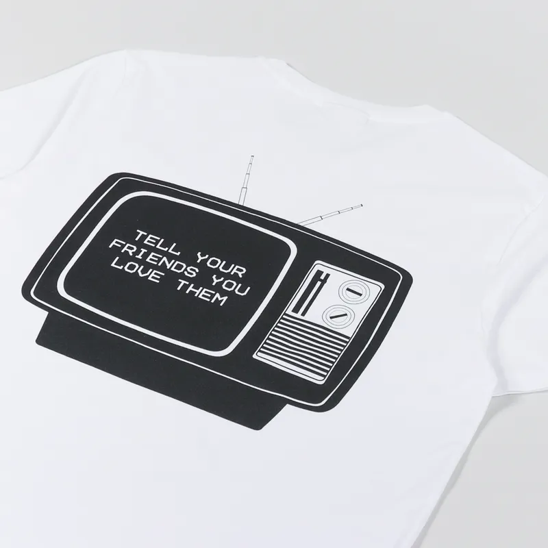 Working Class Heroes TV T Shirt White-2