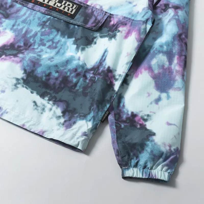 Napapijri Rainforest Freestrider Jacket Blue Tie Dye-5